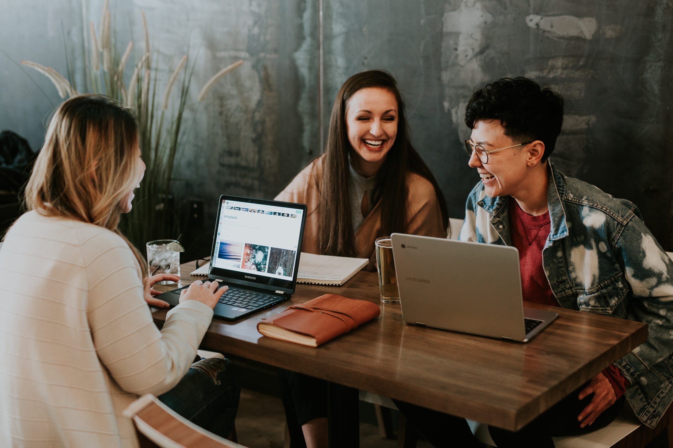 Employees Collaborating