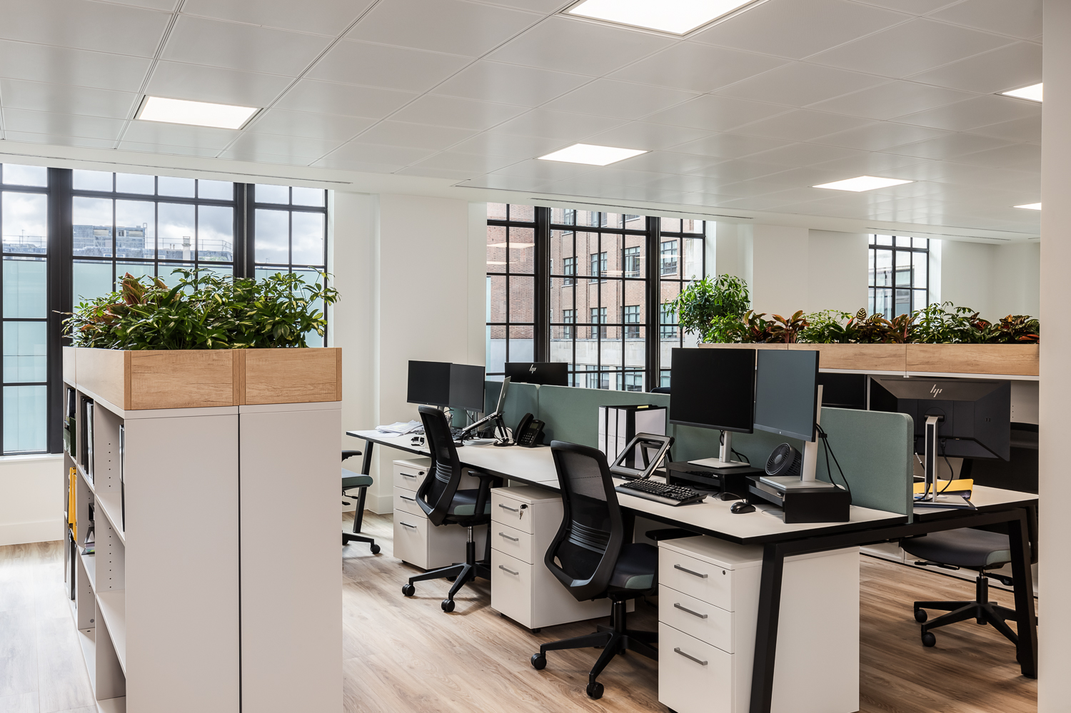 Hot desking space at Preston Turnball office